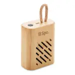 5.0 wireless speaker with bamboo casing