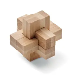 SQUARENATS bamboo brain teaser puzzle
